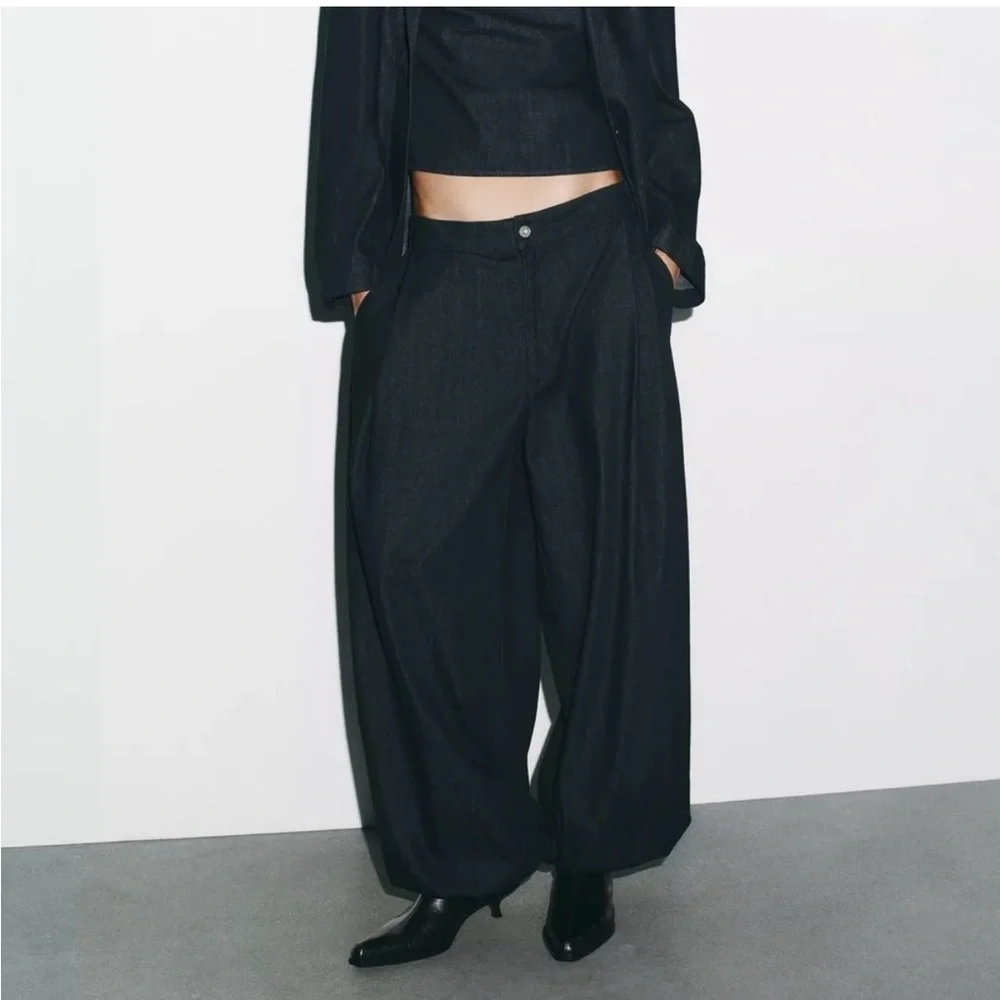 Zara trf wife leg bomhah pants - Picture 4 of 8